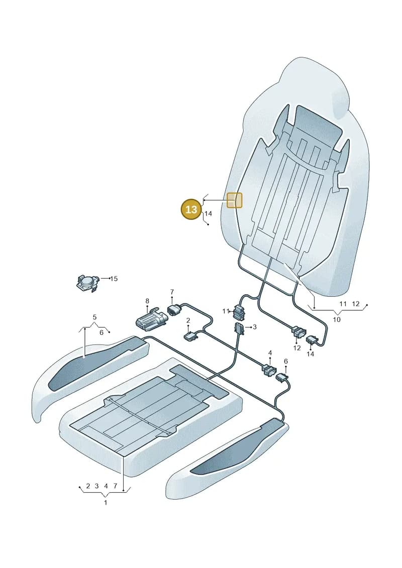 4N0963573E — Audi A8 (2017-2025) diagram 838963020, position 13