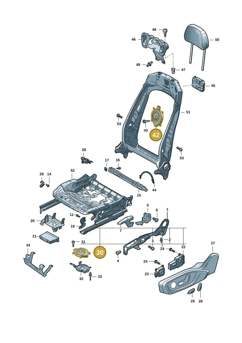 4N0963575G — Audi Q6 e-tron (2023-2025) diagram f5s881300, position 30+42