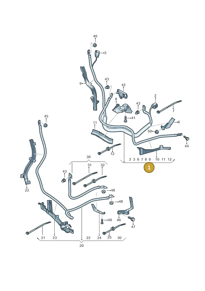 4N0971228AD — Audi A8 (2017-2025) diagram 838972050, position 1