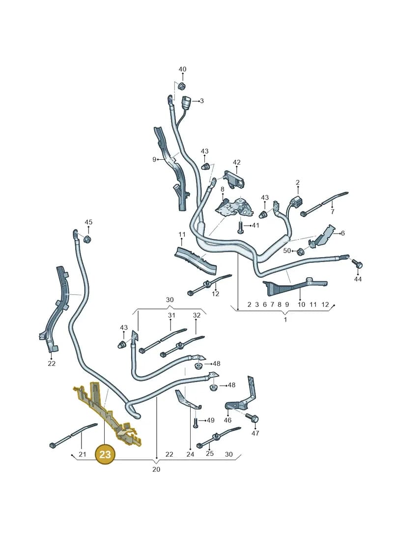 4N0971341AD — Audi A8 (2017-2025) diagram 838972050, position 23