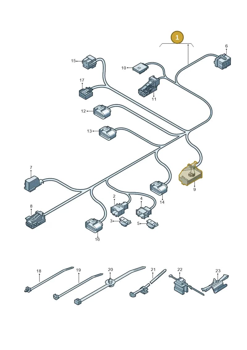 4N0971366DK — Audi A8 (2017-2025) diagram 838882050, position 1