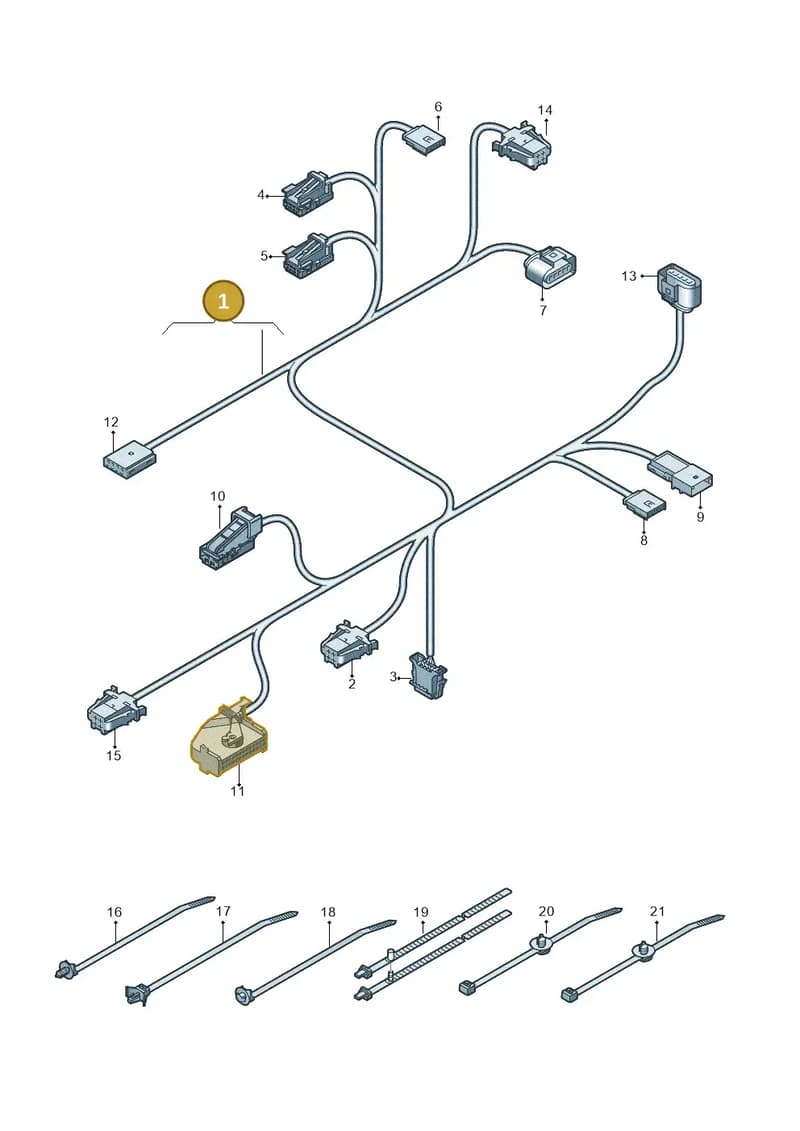 4N0971369AK — Audi A8 (2017-2025) diagram 838882150, position 1