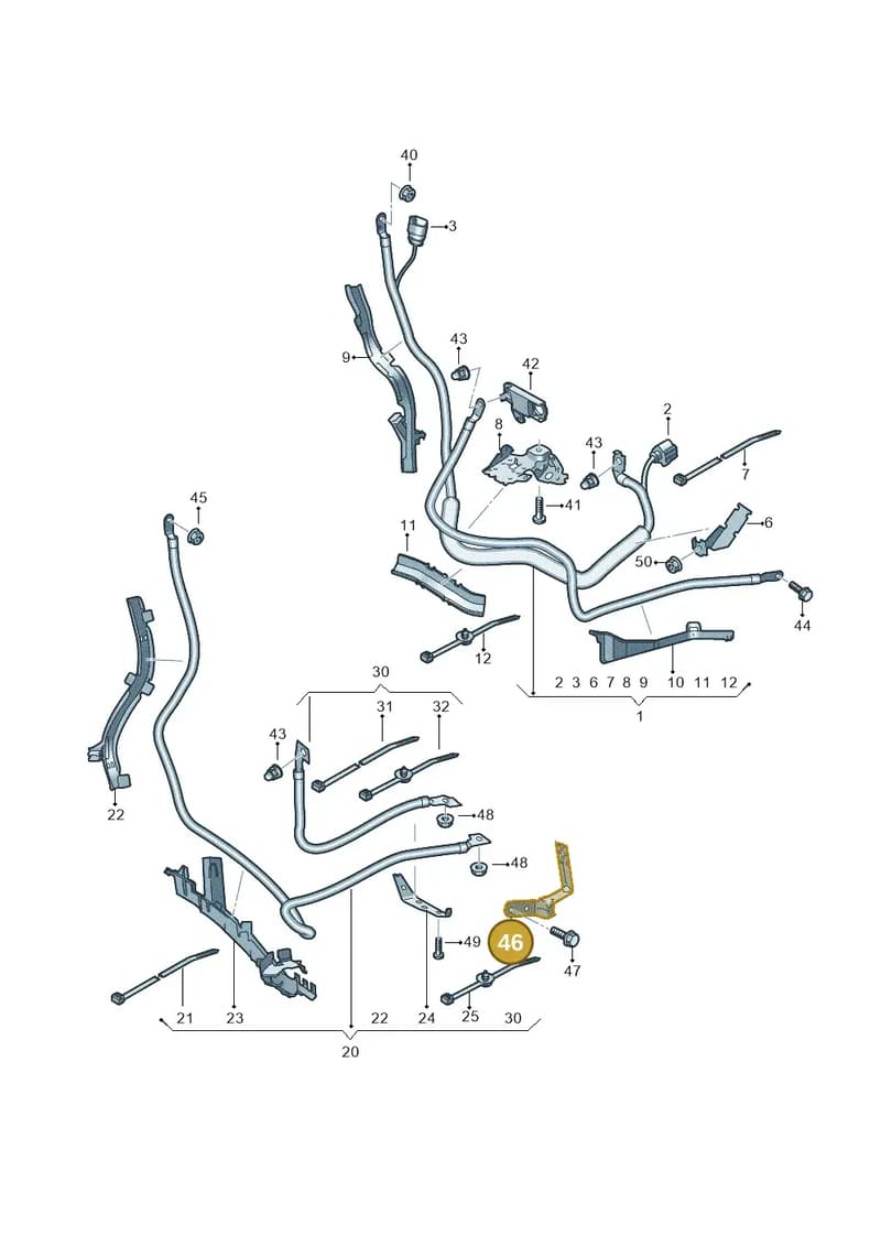 4N0971502AC — Audi A8 (2017-2025) diagram 838972050, position 46