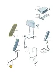4N0971553L Audi Side Airbag Wiring Harness