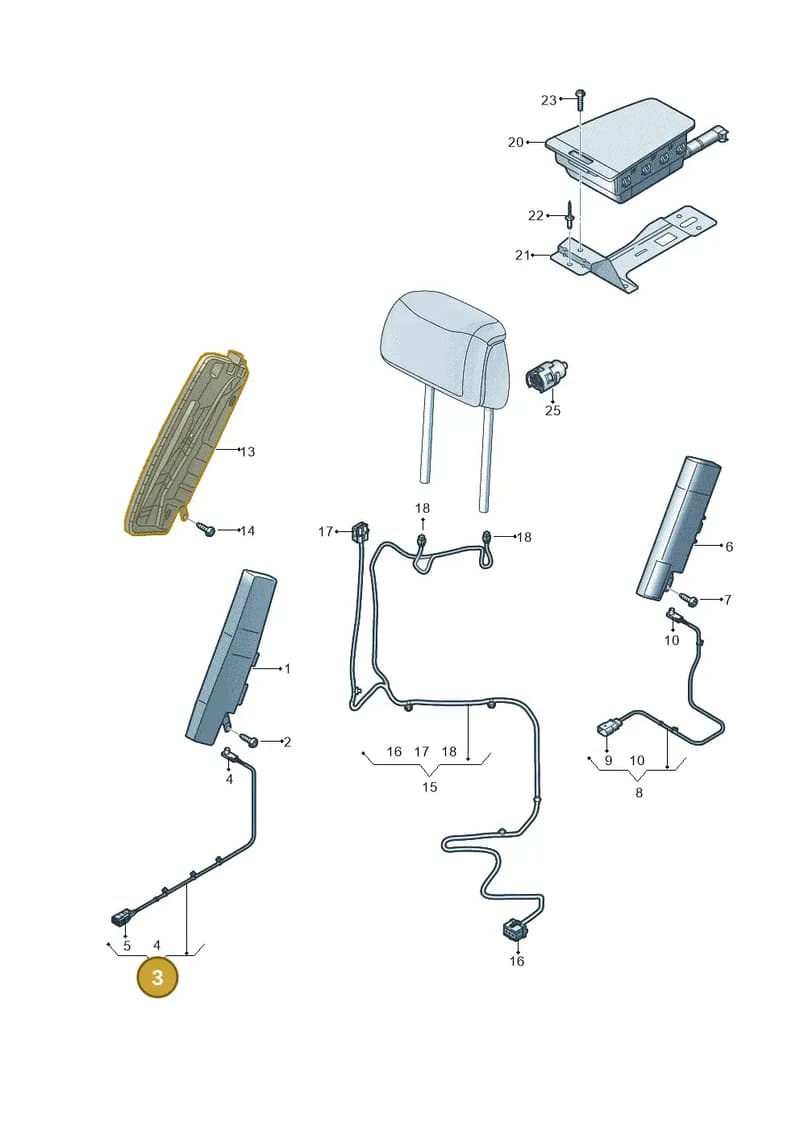 4N0971553L — Audi A8 (2017-2025) diagram 838880020, position 3