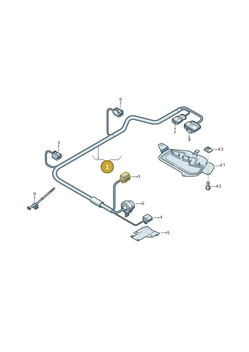 4N0971769AK — Audi A8 (2017-2025) diagram 838971600, position 1