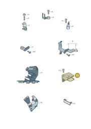 4N0971804F Audi Bracket for Connector Housing