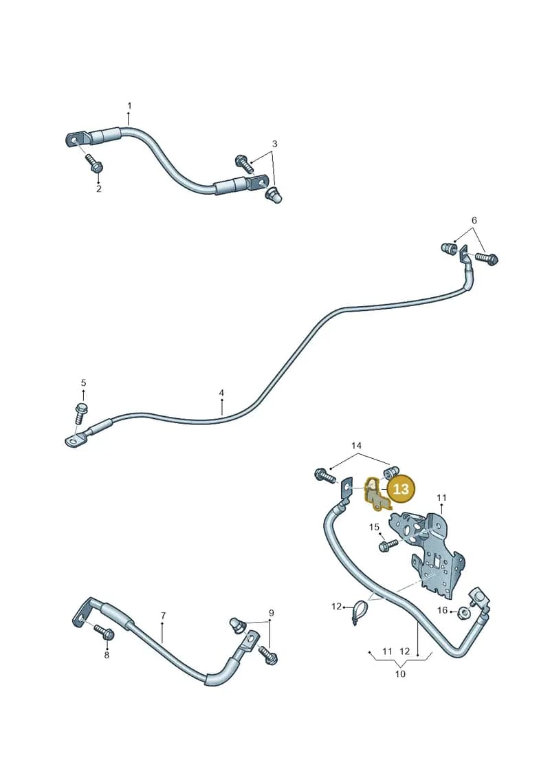 4N0971804H — Audi A8 (2017-2025) diagram 838971097, position 13