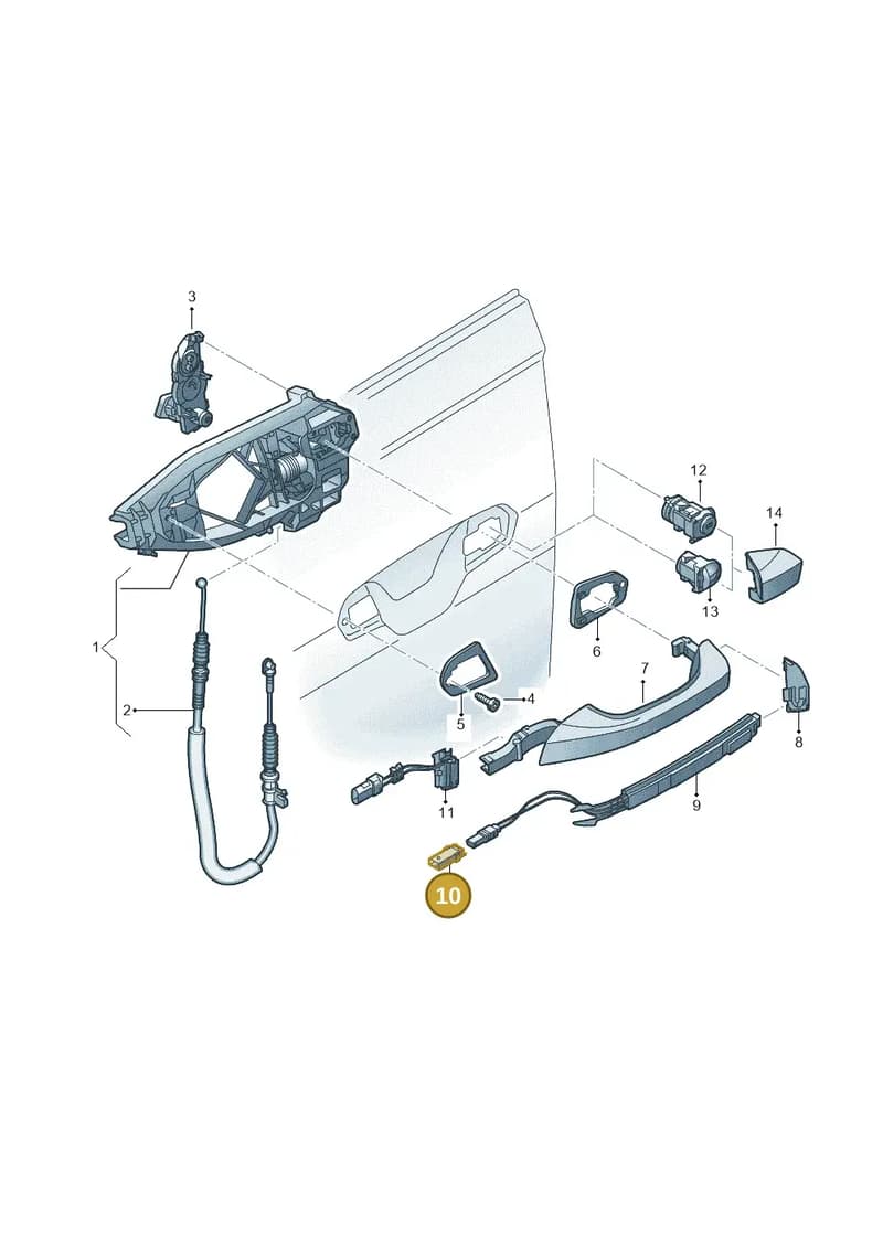 4N0972151 — Audi Q8 e-tron (2018-2025) diagram 586837000, position 10