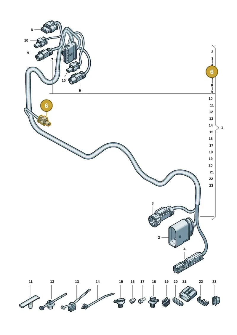 4N0973323 — Audi Q6 e-tron (2023-2025) diagram f5s972840, position 6
