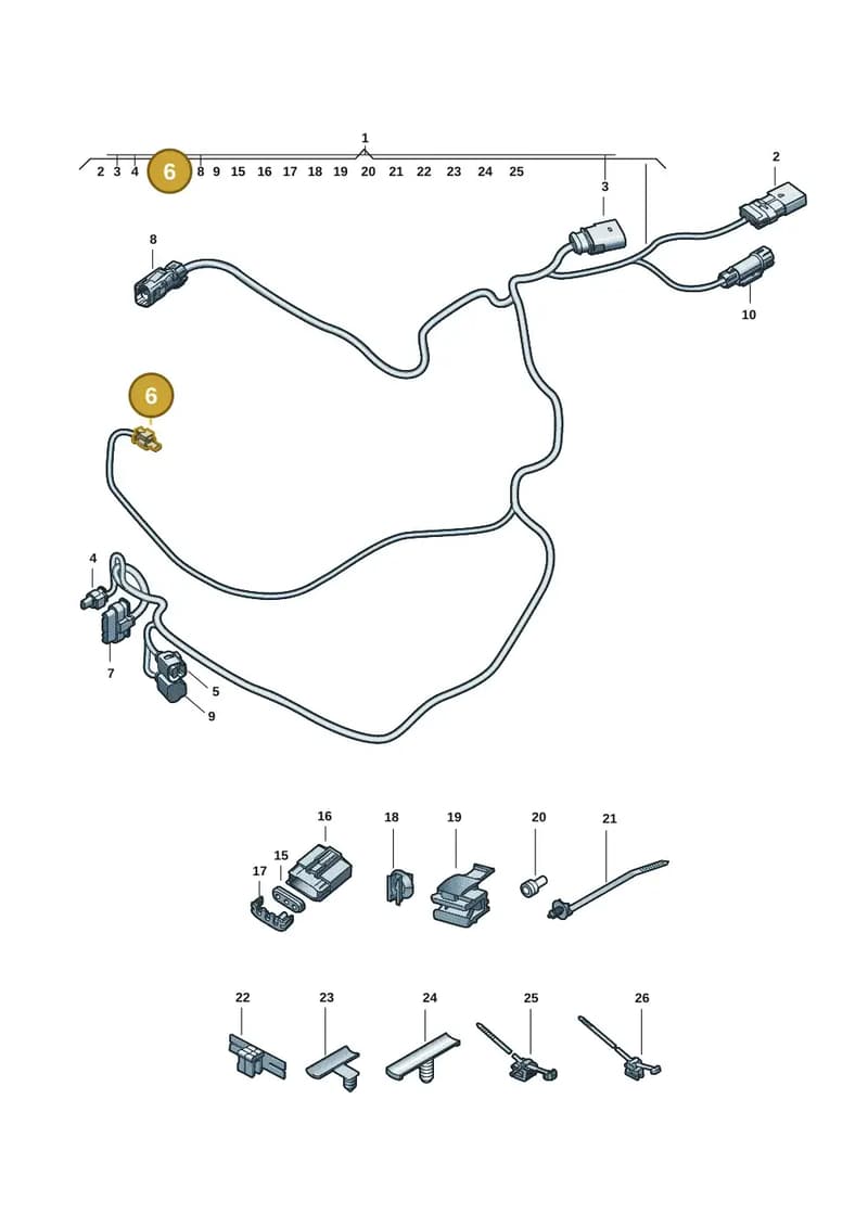 4N0973323 — Audi A5 Limousine (2024-2025) diagram 8wk972840, position 6