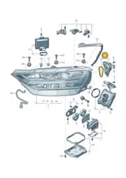 4N0998474C Audi LED with Heat Sink