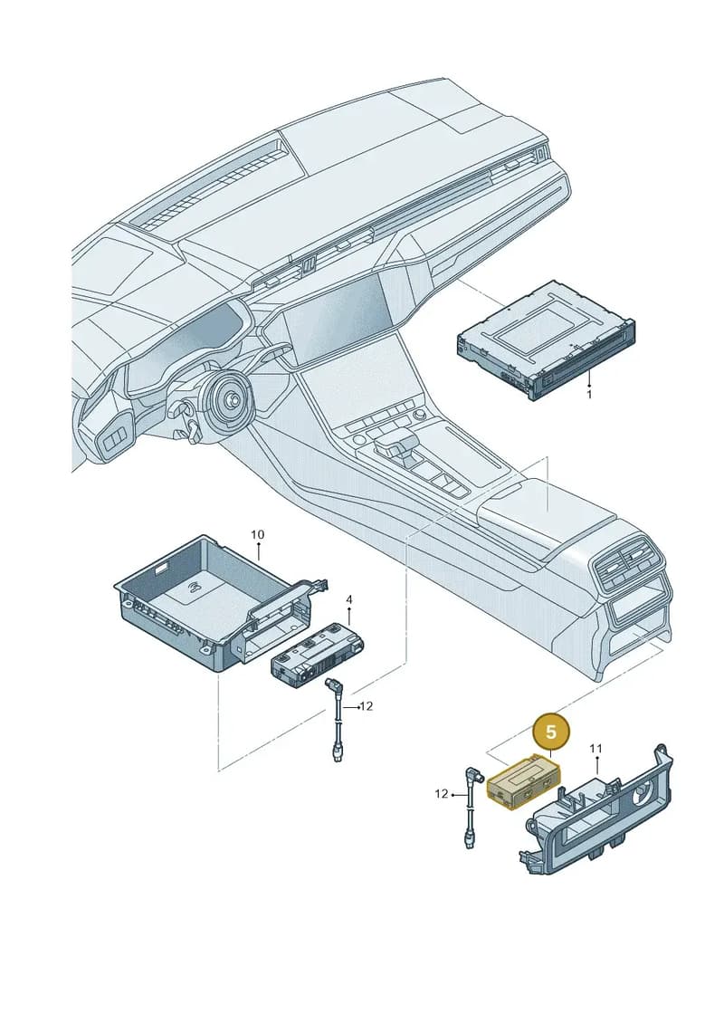 4N1035722 — Audi RS6 Avant (2019-2025) diagram 435035380, position 5