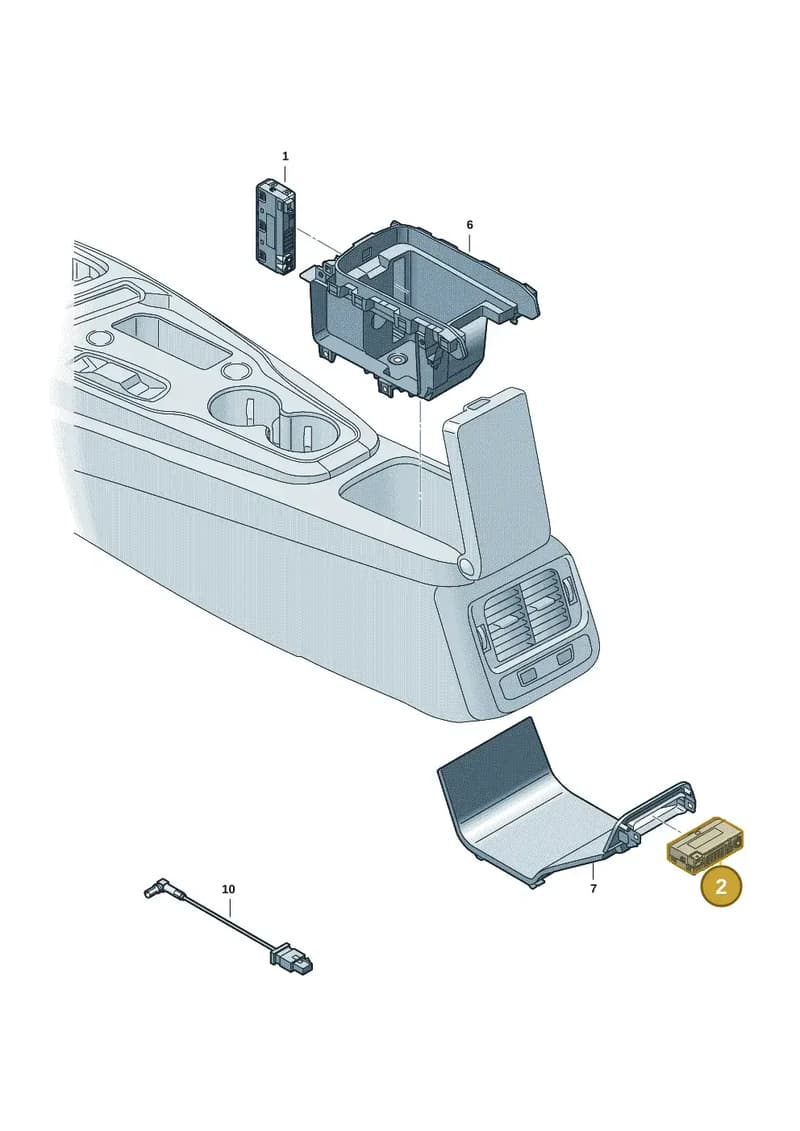 4N1035722 — Audi RS e-tron GT (2020-2025) diagram 4j1035380, position 2