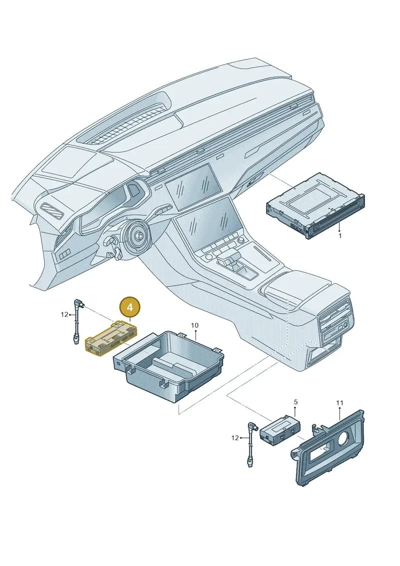 4N1035727 — Audi RS Q8 (2019-2025) diagram 429035380, position 4
