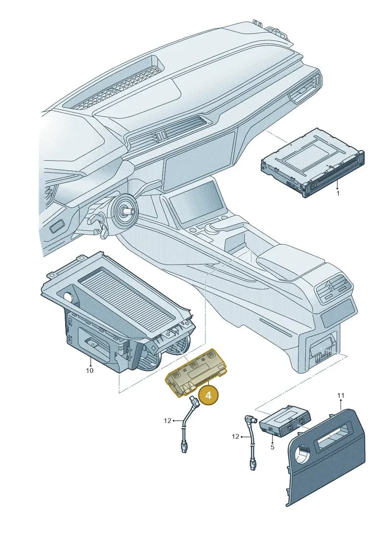 4N1035727 — Audi Q8 e-tron (2018-2025) diagram 586035380, position 4