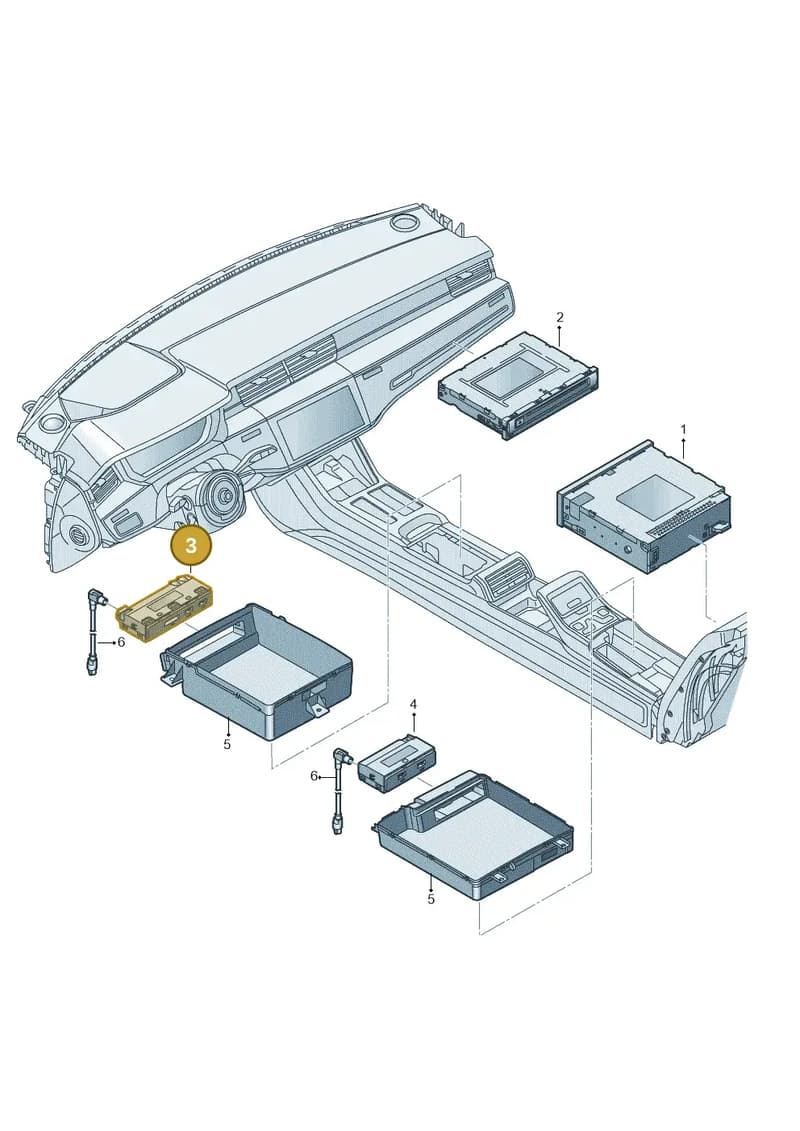4N1035727 — Audi A8 (2017-2025) diagram 838035380, position 3