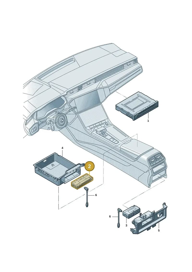 4N1035736 — Audi Q6 (2022-) diagram 4cg035040, position 2
