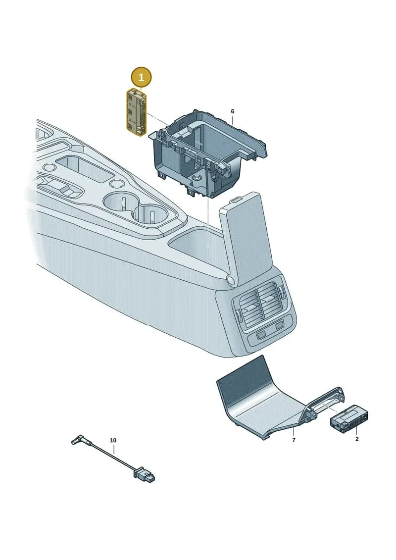 4N1035736 — Audi RS e-tron GT (2020-2025) diagram 4j1035380, position 1