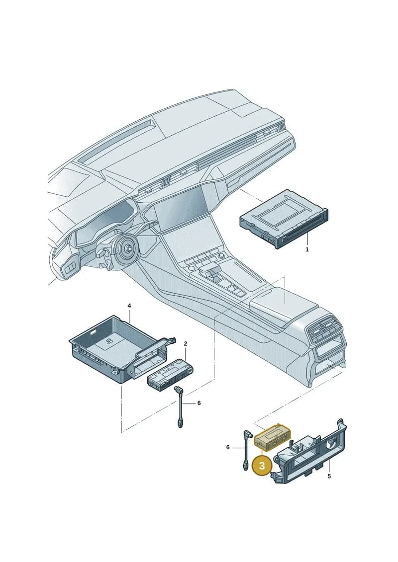 4N1035954A — Audi Q6 (2022-) diagram 4cg035040, position 3