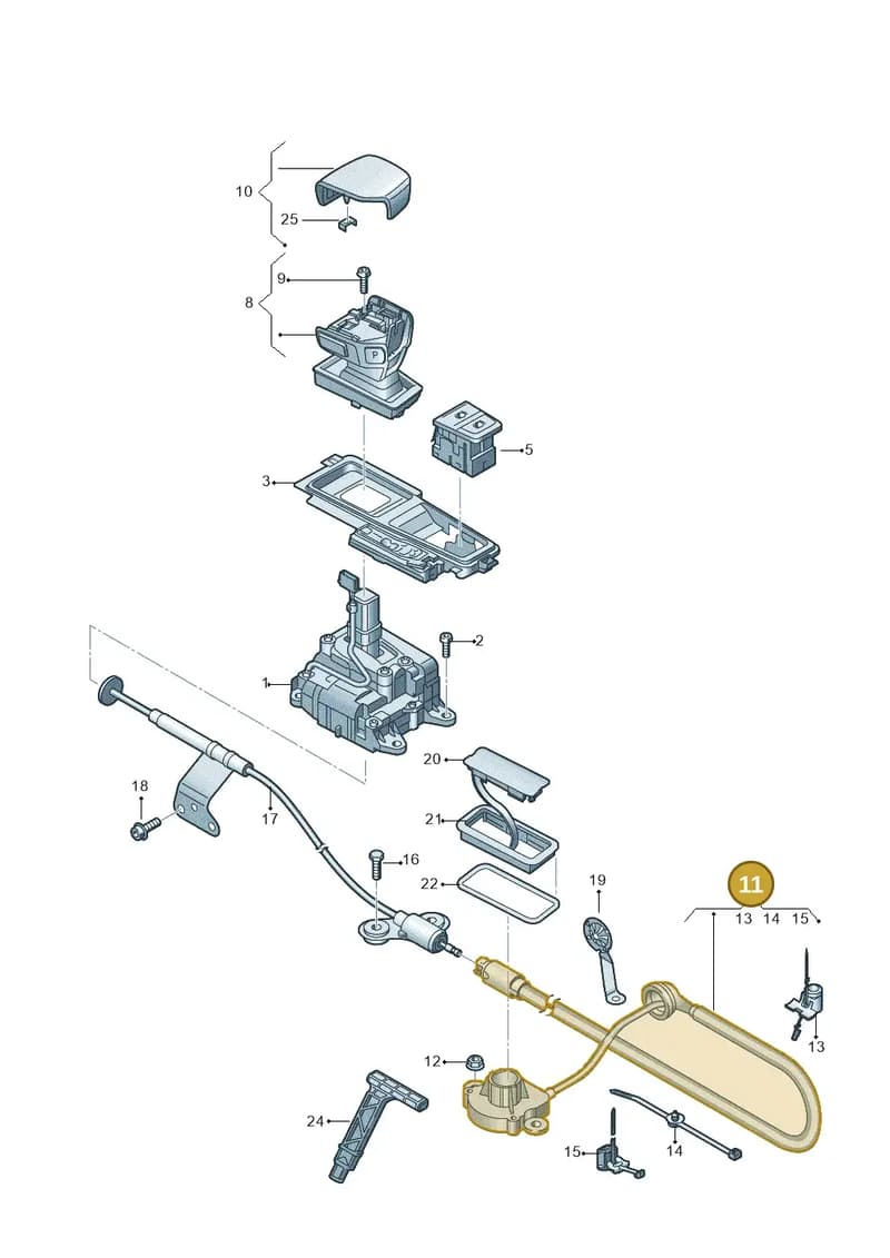 4N1713035D — Audi A8 (2017-2025) diagram 838713100, position 11