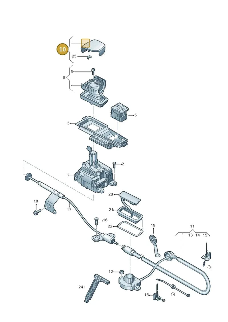 4N1713139FDB6 — Audi A8L (2017-2022) diagram 838713100, position 10