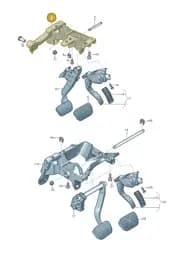 4N1723117B Audi Bracket for Pedal Cluster