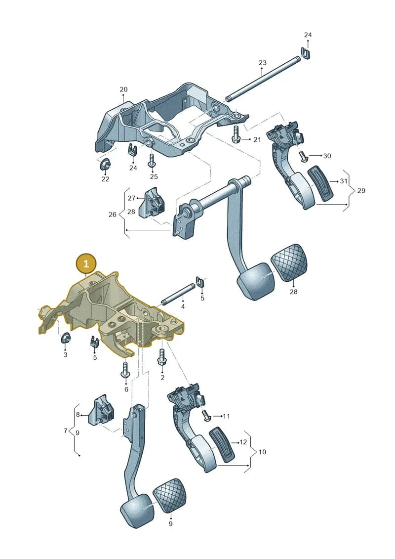 4N1723117 — Audi Q8 e-tron (2018-2025) diagram 586723250, position 1