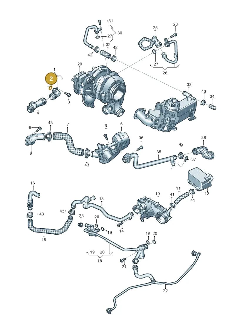 4N1819316A — Audi A8 (2017-2025) diagram 838121052, position 2