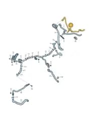4N1819316A Audi Coolant Hose