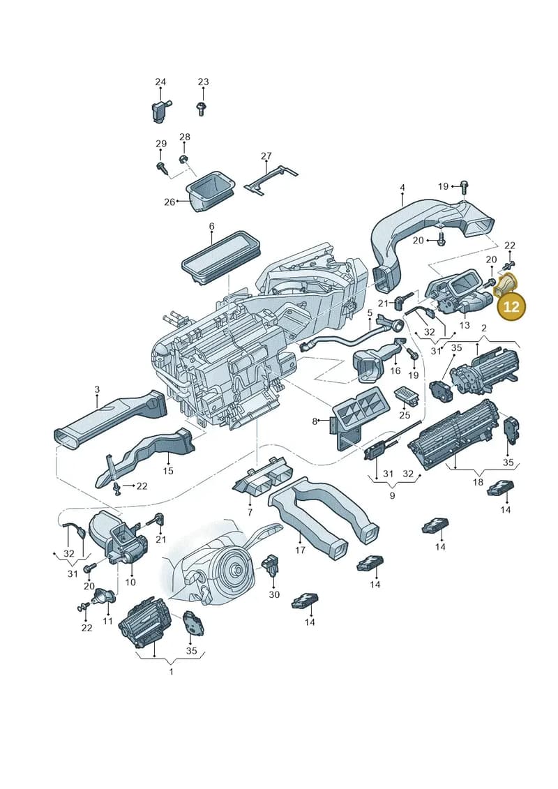 4N1819348 — Audi A8 (2017-2025) diagram 838819010, position 12