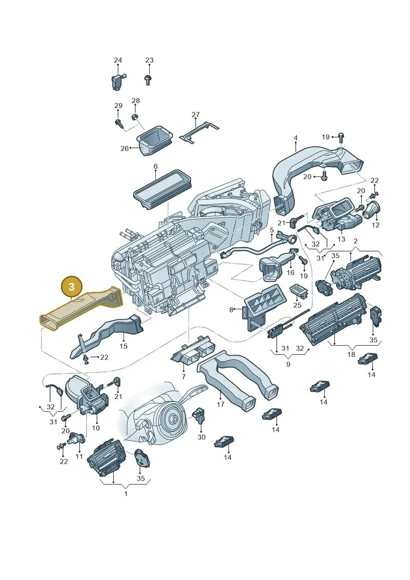 4N1819655 — Audi A8 (2017-2025) diagram 838819010, position 3
