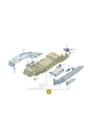 4N1857035CCJ6 Audi Glove Compartment (Tourmaline Blue CJ6)