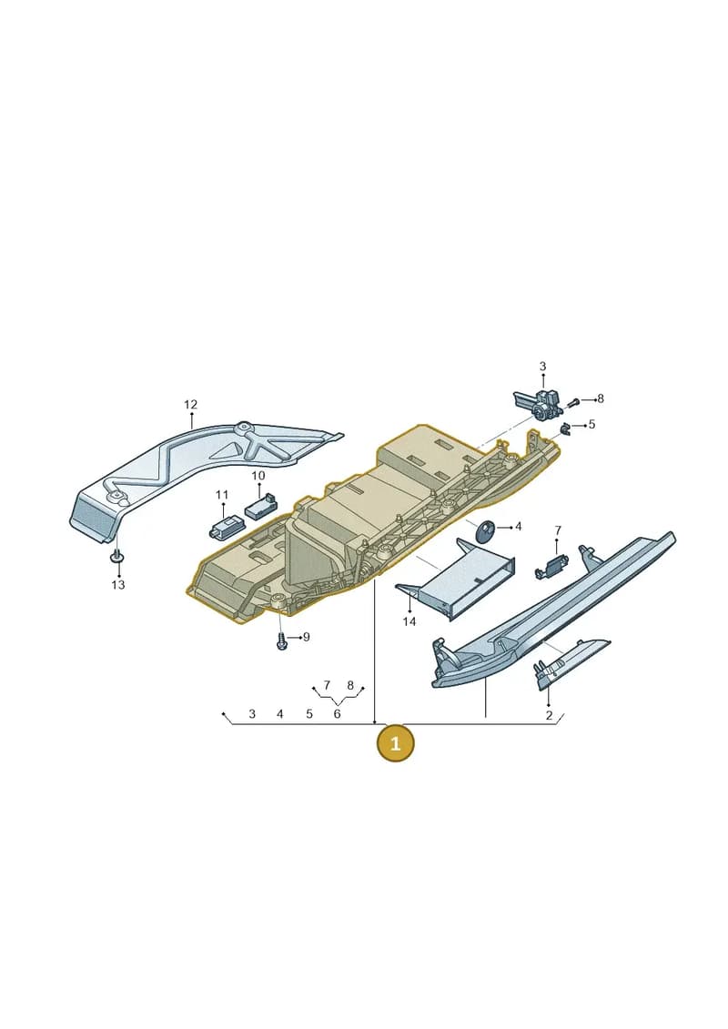 4N1857035CYJ6 — Audi A8 (2017-2025) diagram 838857200, position 1