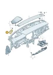 4N1857227ARK1 Audi Loudspeaker Trim (Wapiti Brown RK1)