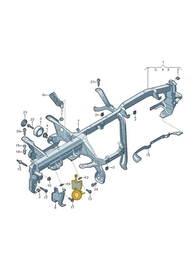 4N1857246 — Audi A8 (2017-2025) diagram 838857000, position 9