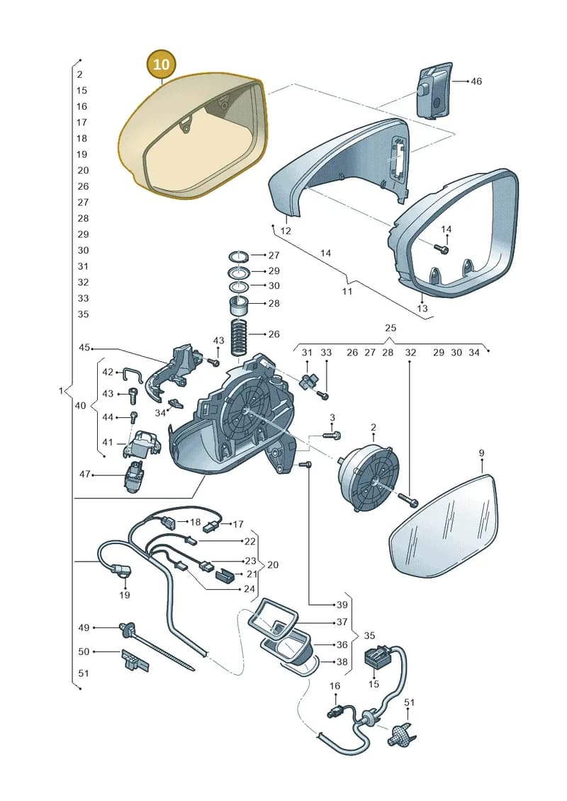 4N1857527D1L1 — Audi RS7 Sportback (2019-2025) diagram 435857040, position 10