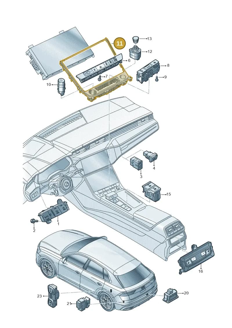 4N1863263 — Audi RS Q8 (2019-2025) diagram 429941050, position 11