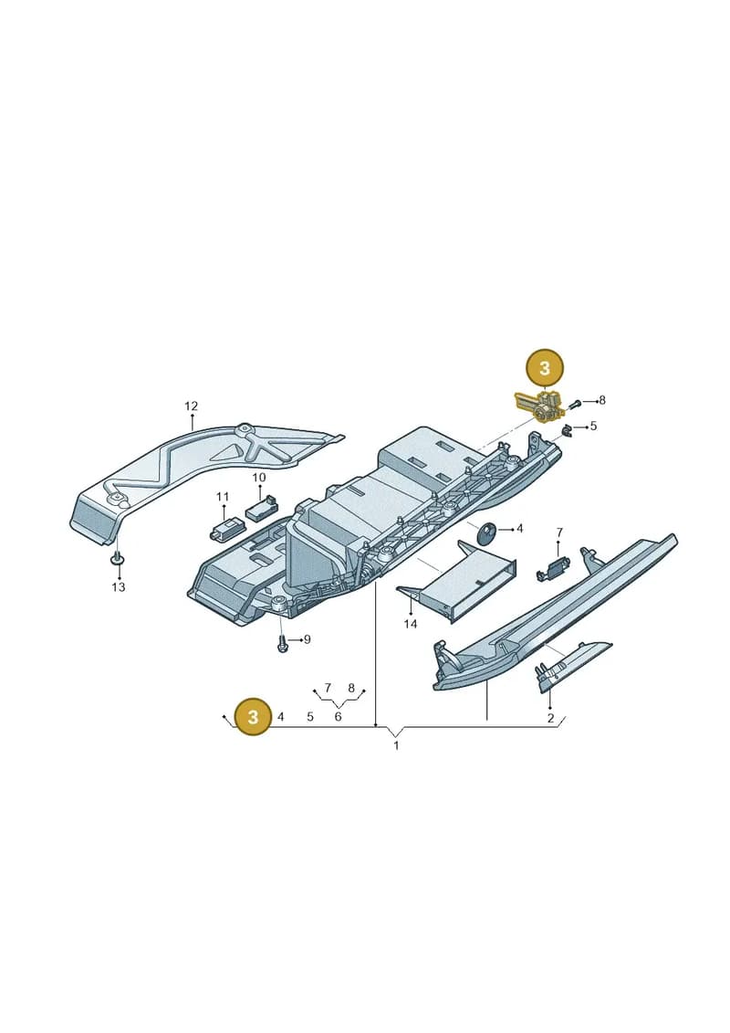 4N1880324 — Audi A8 (2017-2025) diagram 838857200, position 3