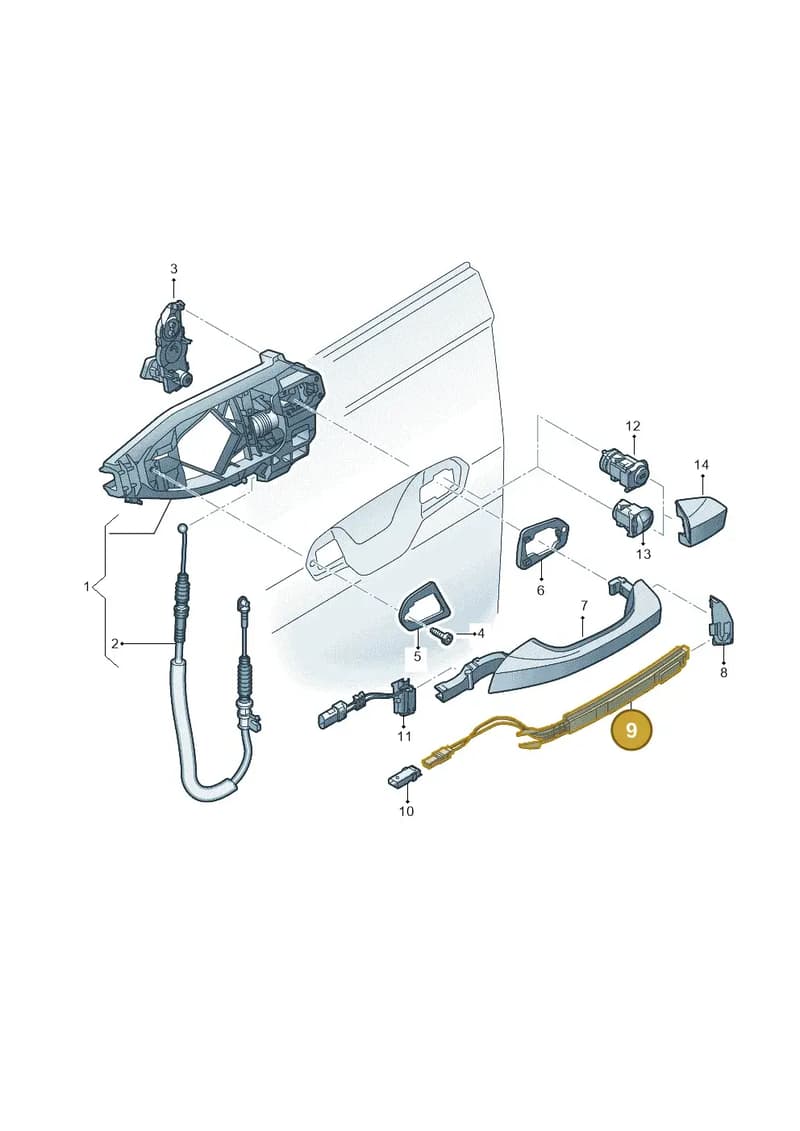 4N1927753 — Audi Q8 e-tron (2018-2025) diagram 586837000, position 9