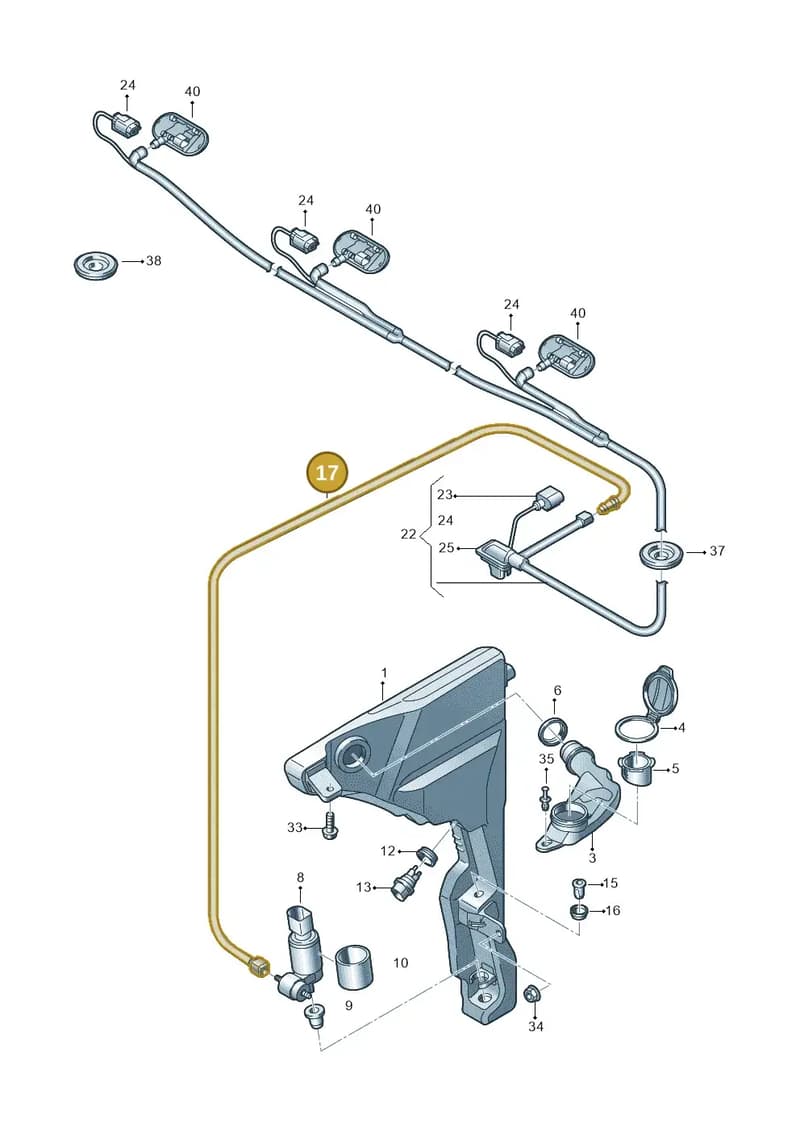 4N1955953A — Audi A8 (2017-2025) diagram 838955100, position 17