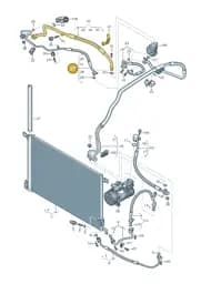 4N2260709A Audi Refrigerant Line
