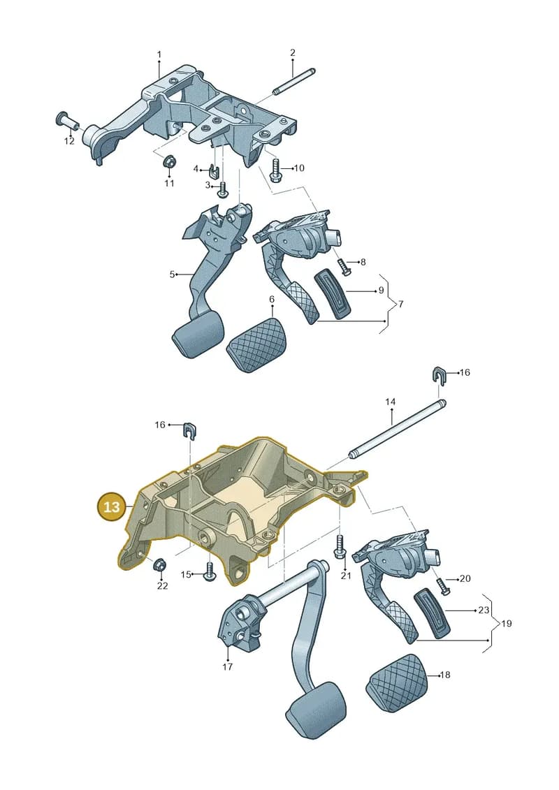 4N2723117C — Audi A8 (2017-2025) diagram 838723250, position 13