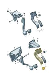 4N2723523F Audi Accelerator Pedal with Electronic Module
