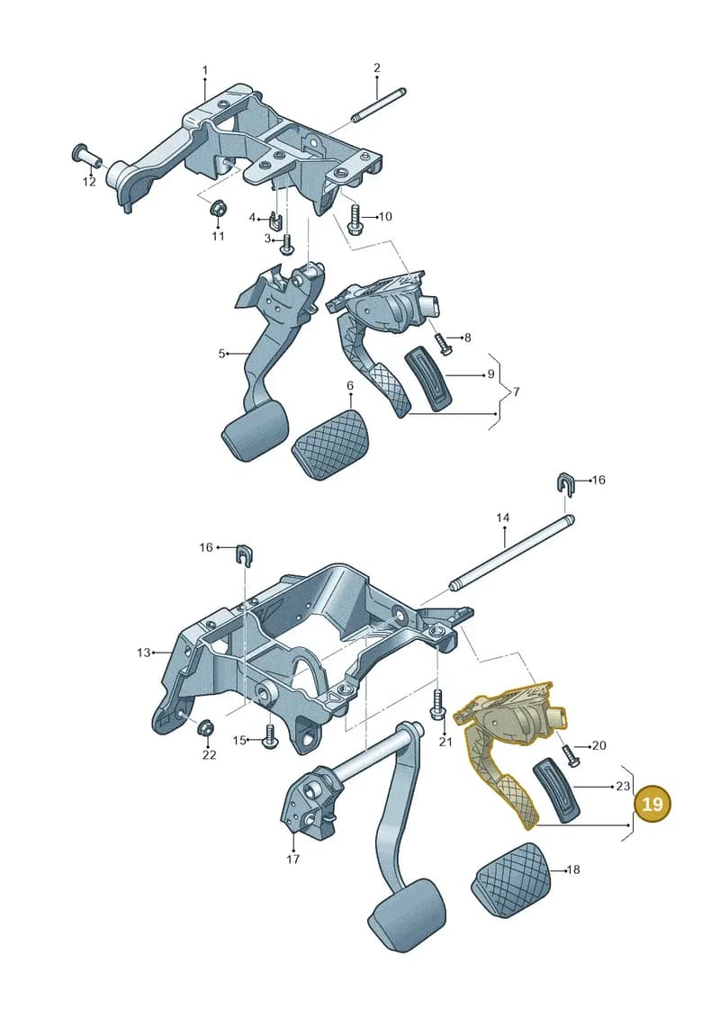 4N2723523J — Audi A8 (2017-2025) diagram 838723250, position 19