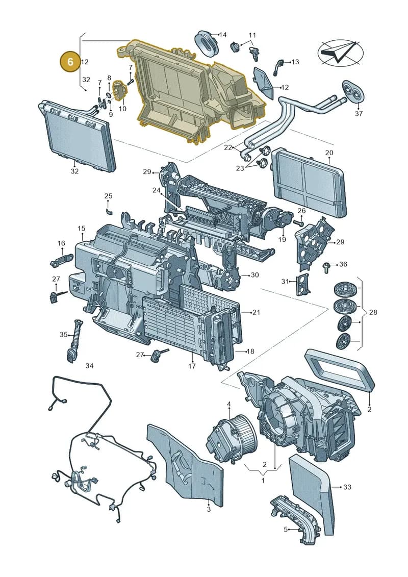 4N2816023 — Audi A8 (2017-2025) diagram 859820210, position 6