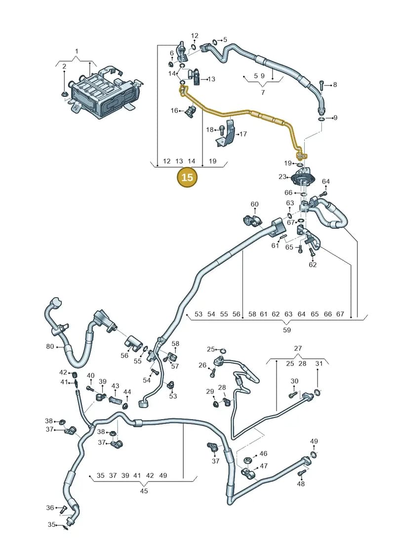 4N2816720 — Audi A8 (2017-2025) diagram 838260850, position 15