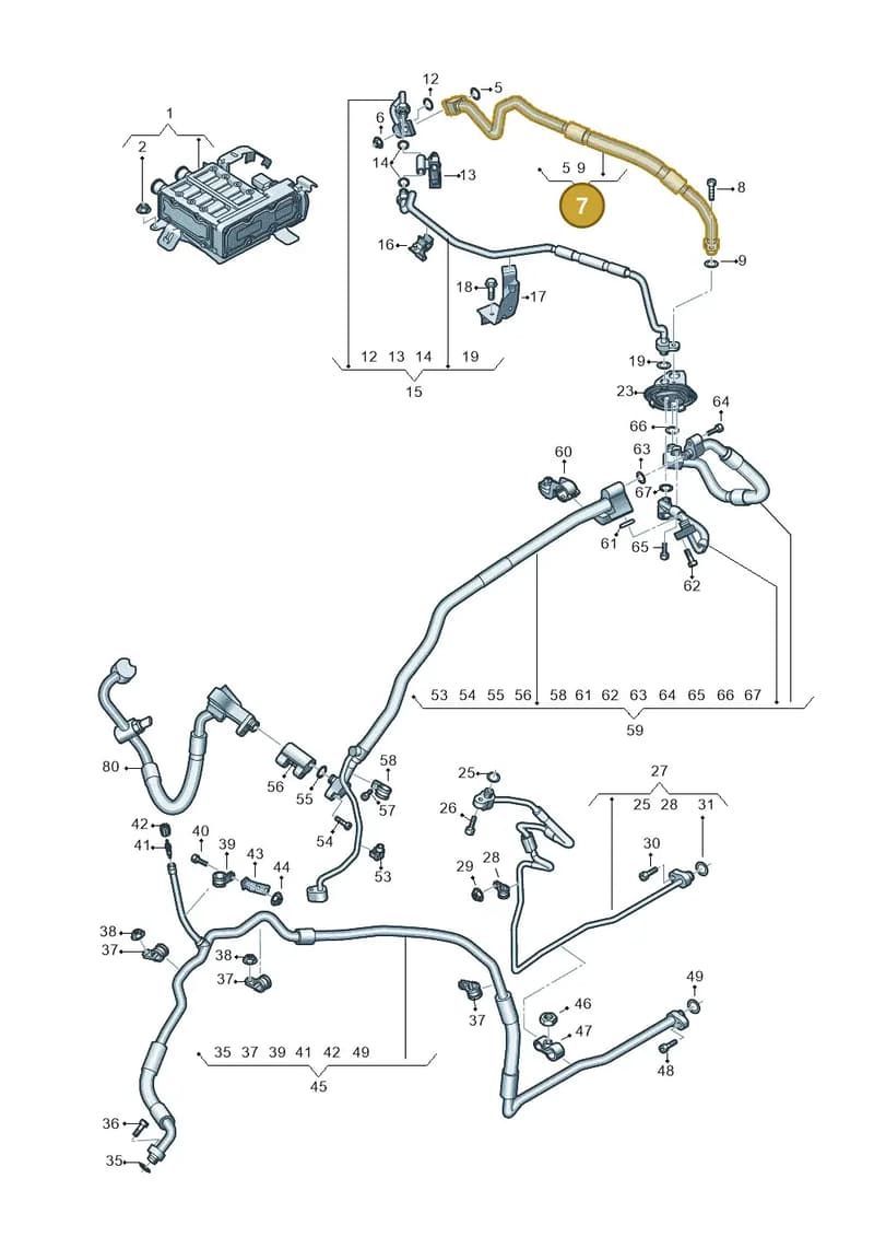 4N2816740 — Audi A8 (2017-2025) diagram 838260850, position 7