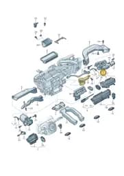4N2819353 Audi Air Distribution Housing