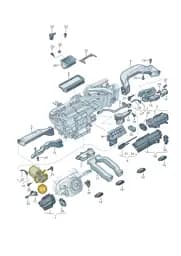 4N2819354 Audi Air Distribution Housing